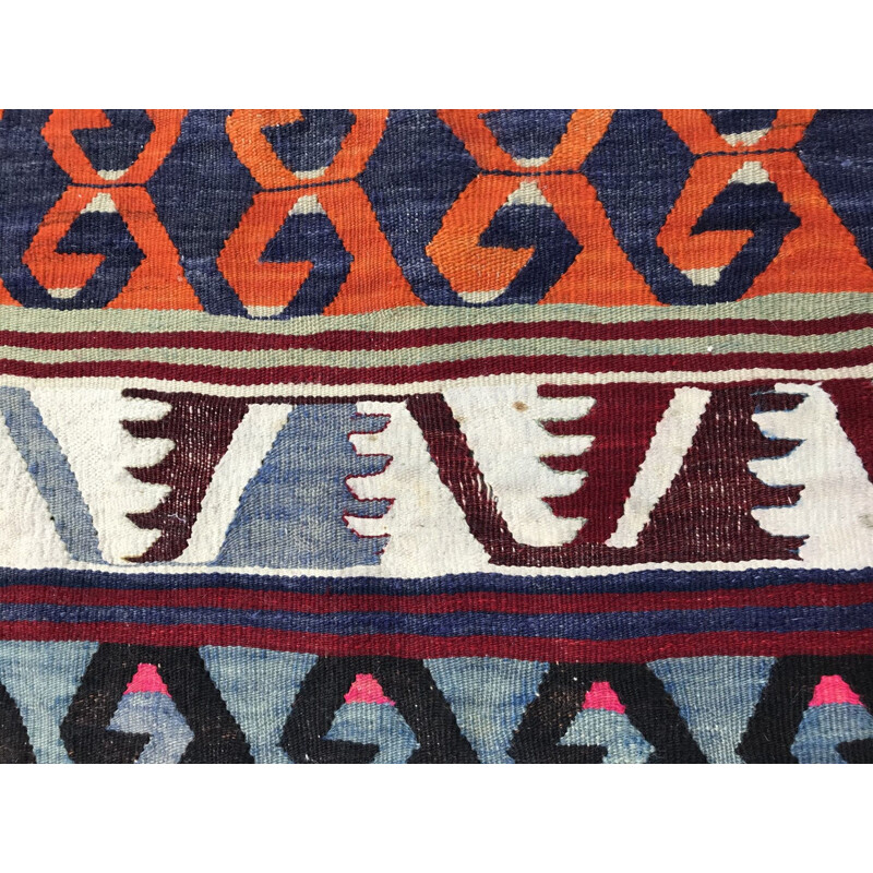 Vintage Turkish Anatolian Kilim rug