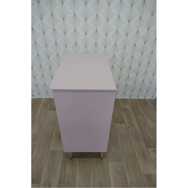 Vintage pink chest of drawers