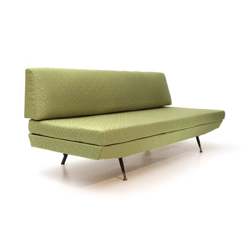 Vintage Italian green 3-seater sofa