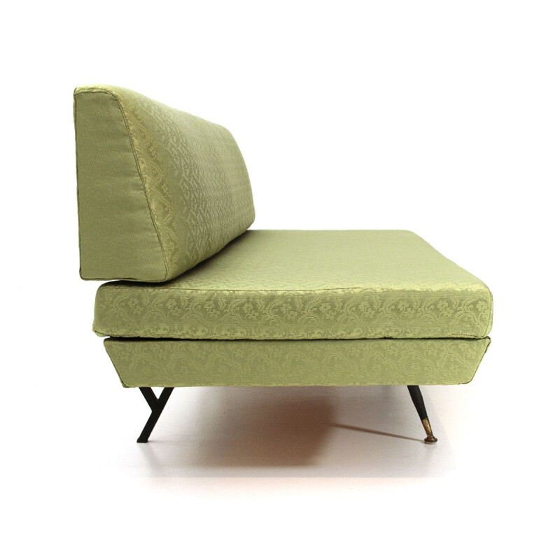 Vintage Italian green 3-seater sofa