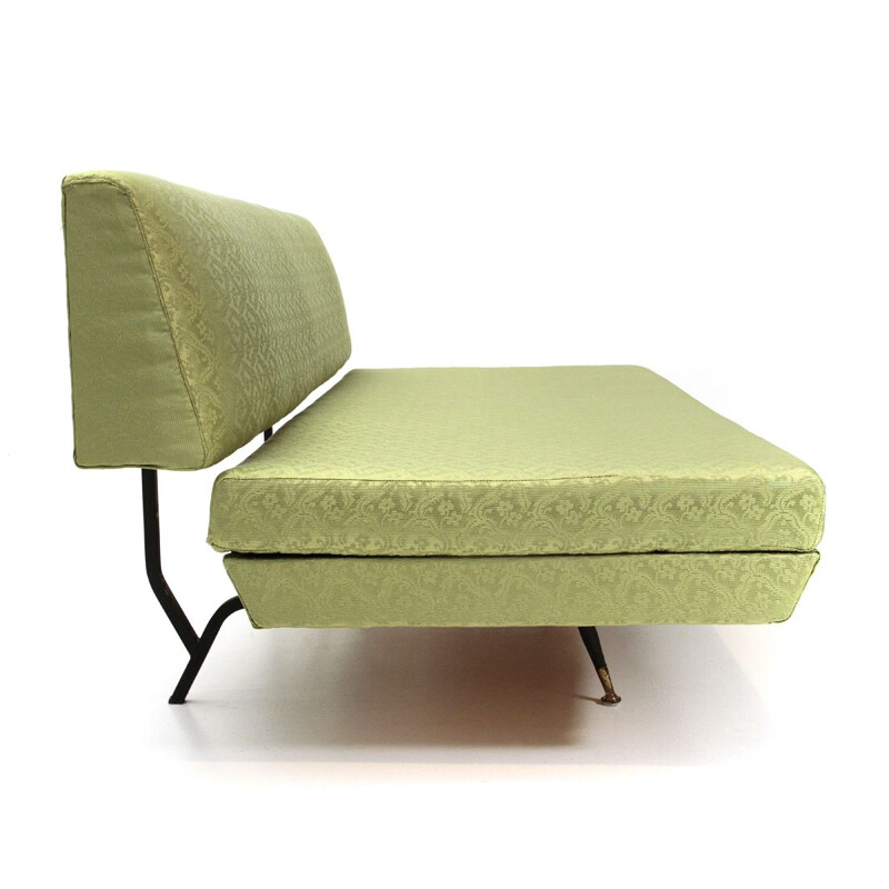 Vintage Italian green 3-seater sofa