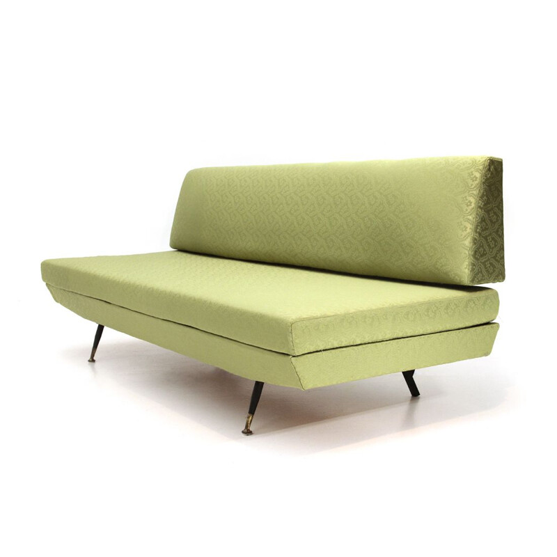 Vintage Italian green 3-seater sofa