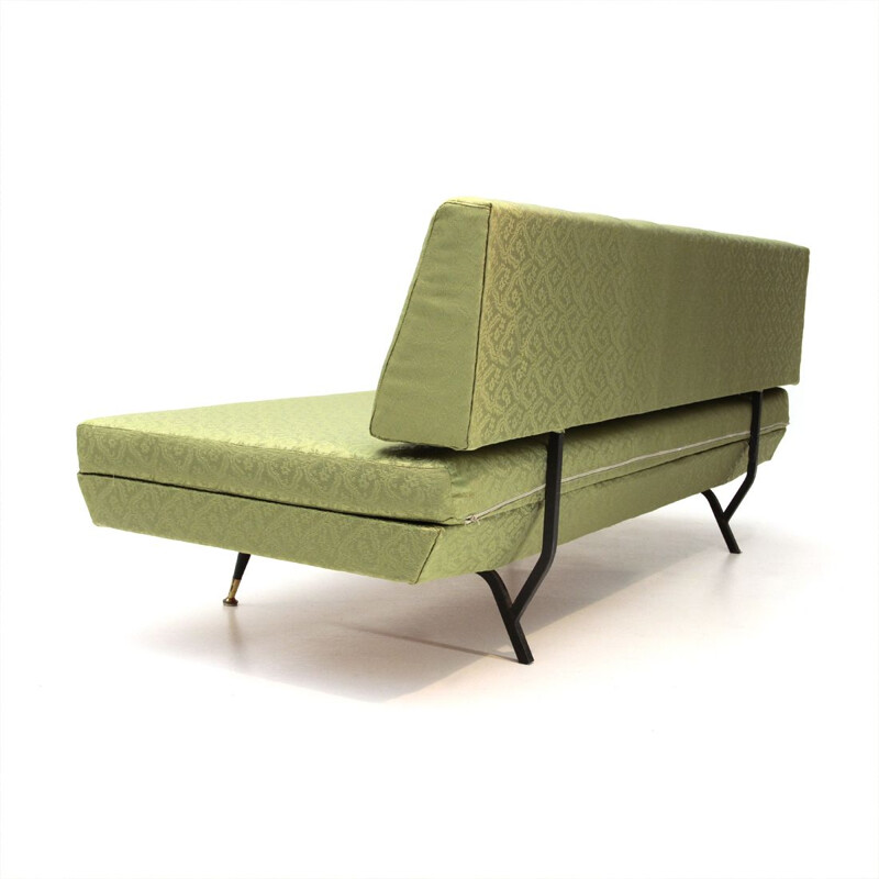 Vintage Italian green 3-seater sofa