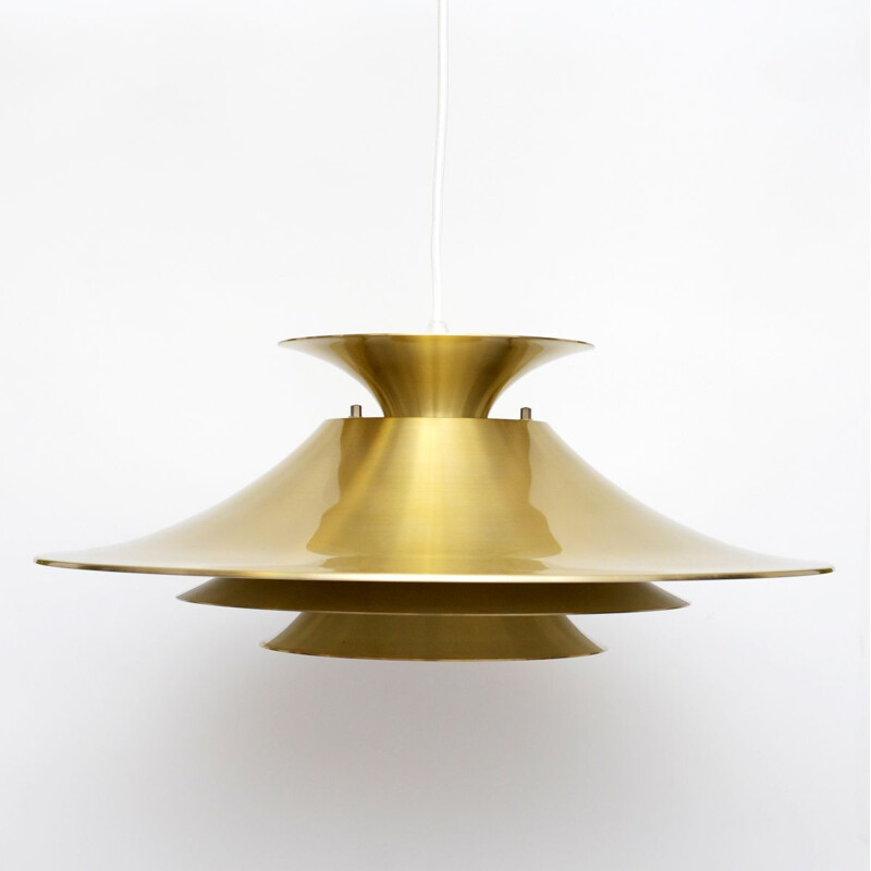 Vintage Danish pendant lamp in aluminium