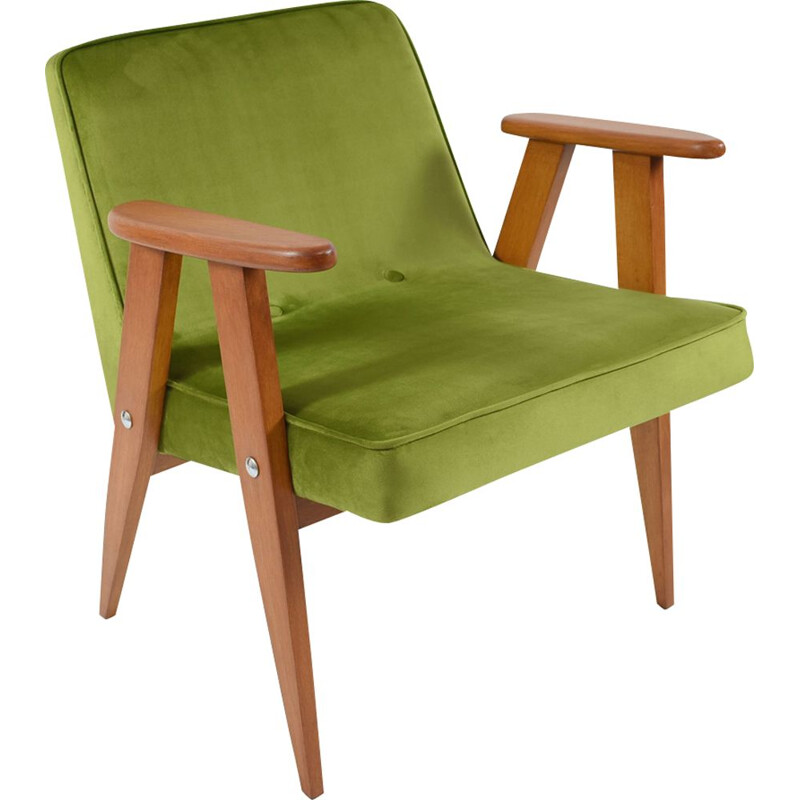 Vintage green armchair by Chierowski