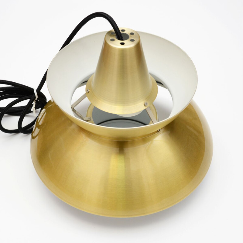 Vintage pendant lamp in brass "Søværnspendel" by Jorn Utzon for Nordisk Solar