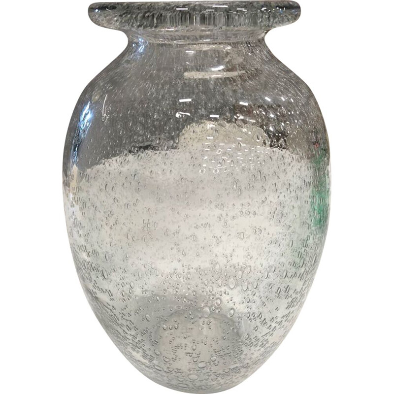 Vintage transparent vase by Daum