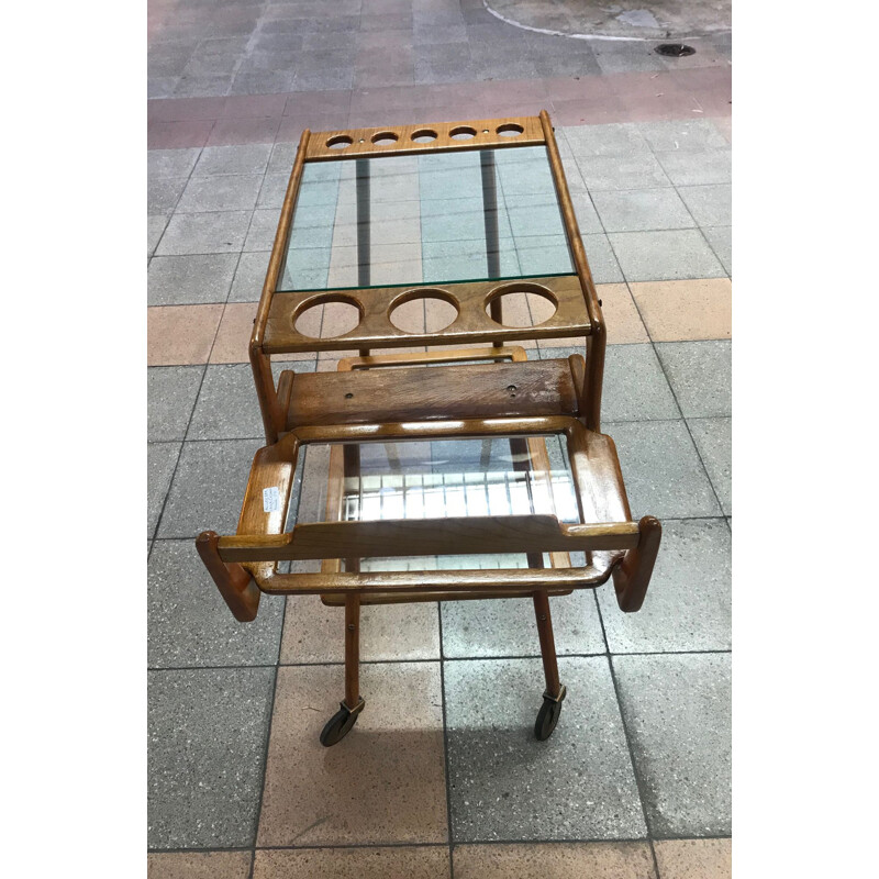 Vintage Italian serving cart by Cesare Lacca