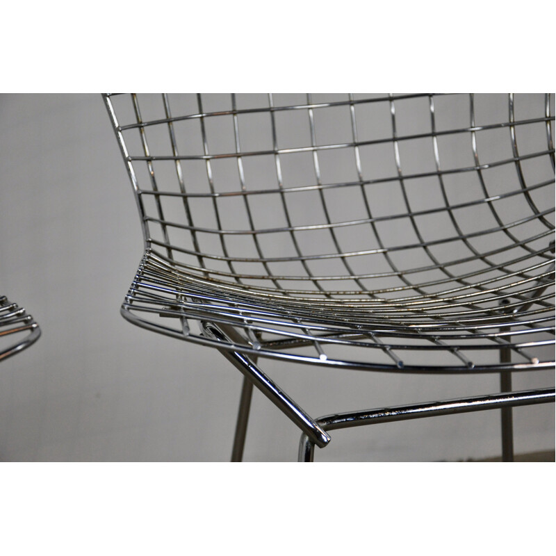 Set of 6 vintage chairs by Harry Bertoia for Knoll international