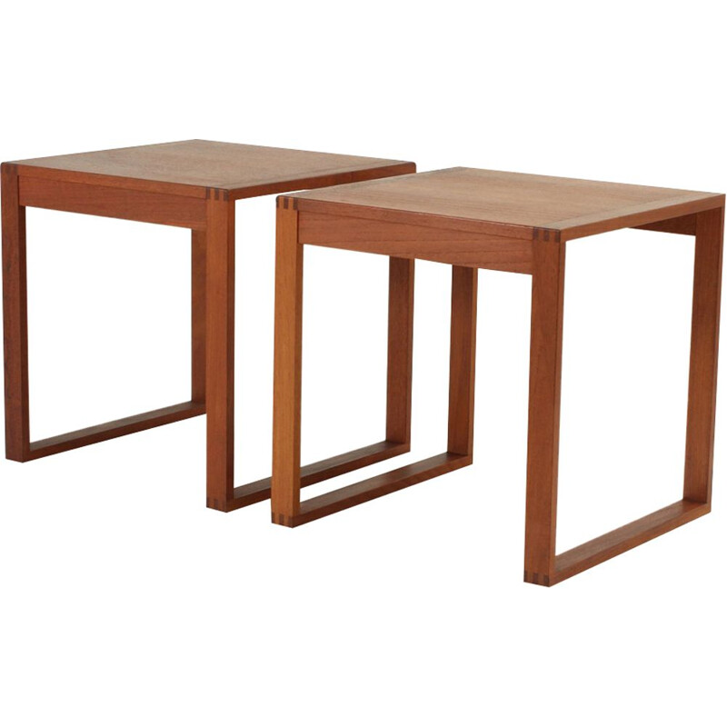 Pair of Side Tables by Torben Lind & Ole Gjerløv-Knudsen