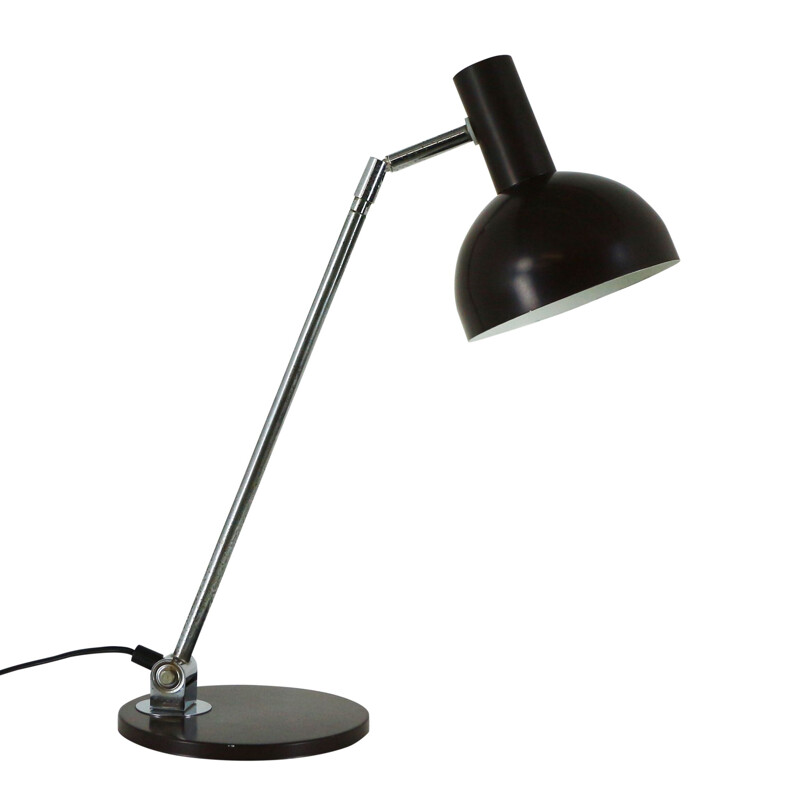 Lampe vintage réglable brun foncé par Hala Zeist