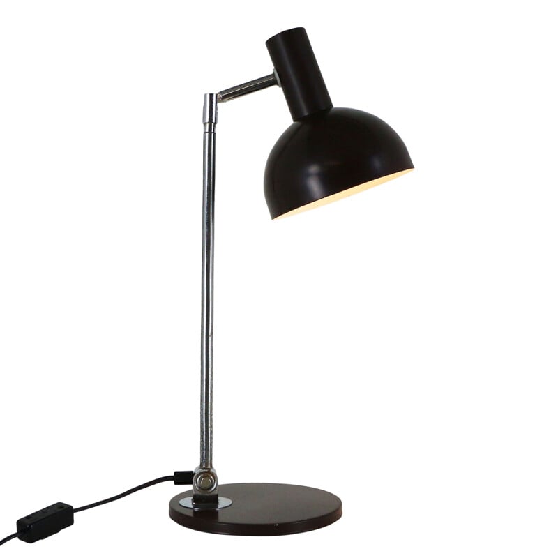 Vintage dark brown adjustable lamp by Hala Zeist