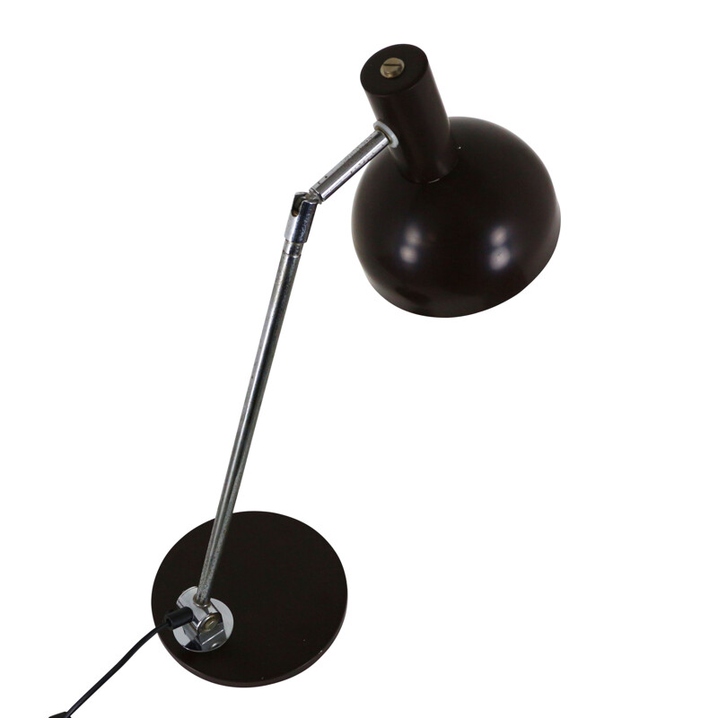 Vintage dark brown adjustable lamp by Hala Zeist