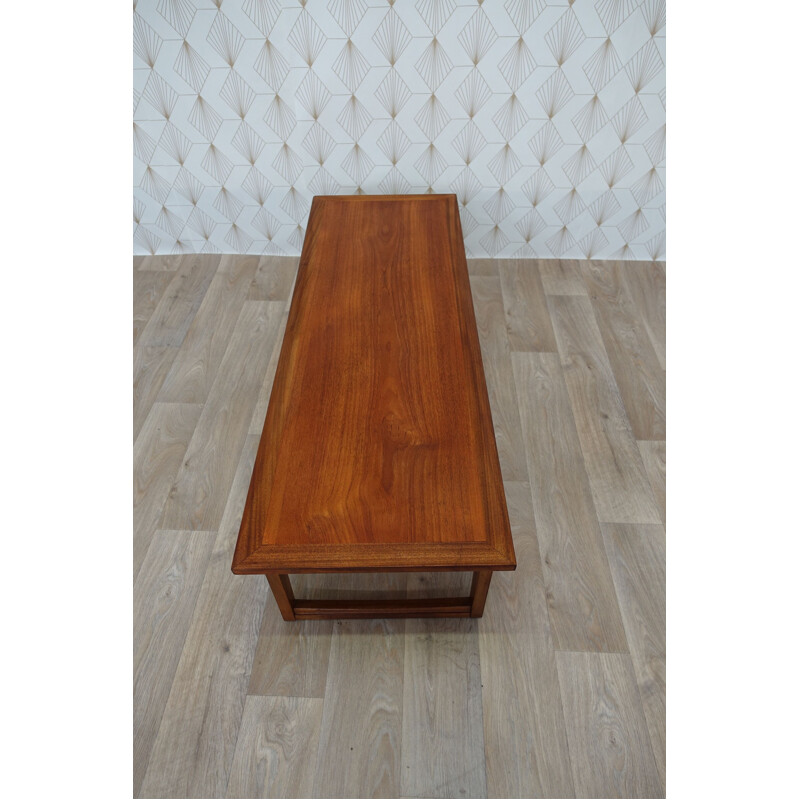 Vintage Remploy rectangular wooden coffee table 1960