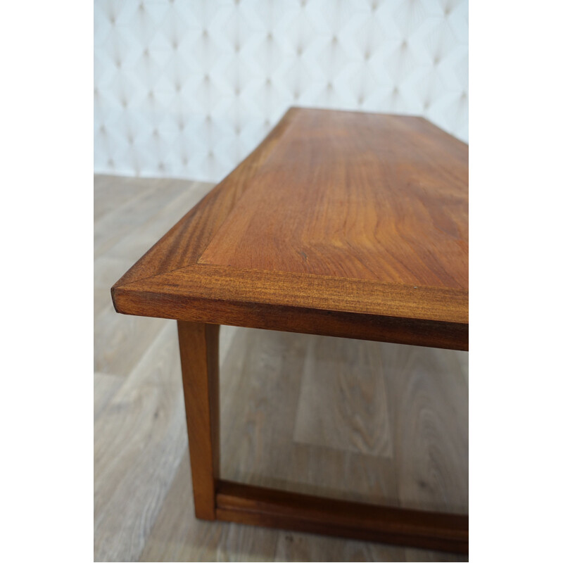 Table basse vintage Remploy rectangulaire en bois 1960