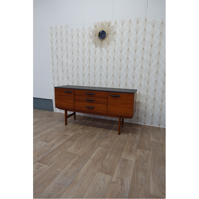 Vintage english Avalon grey sideboard in teak 1960