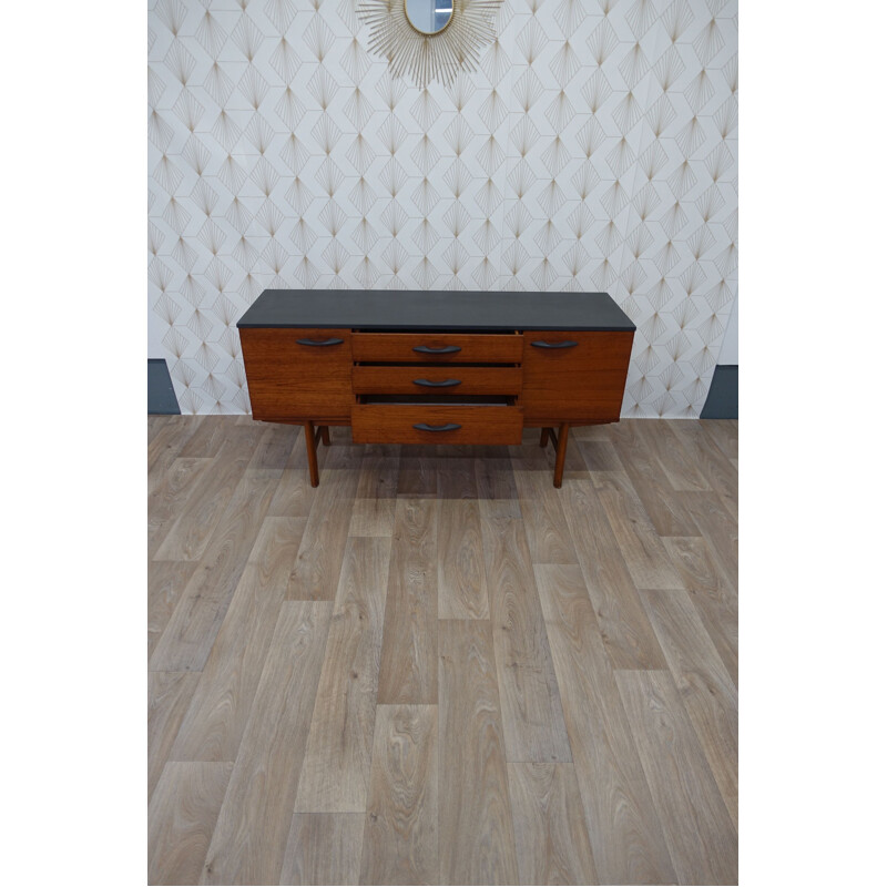 Vintage english Avalon grey sideboard in teak 1960