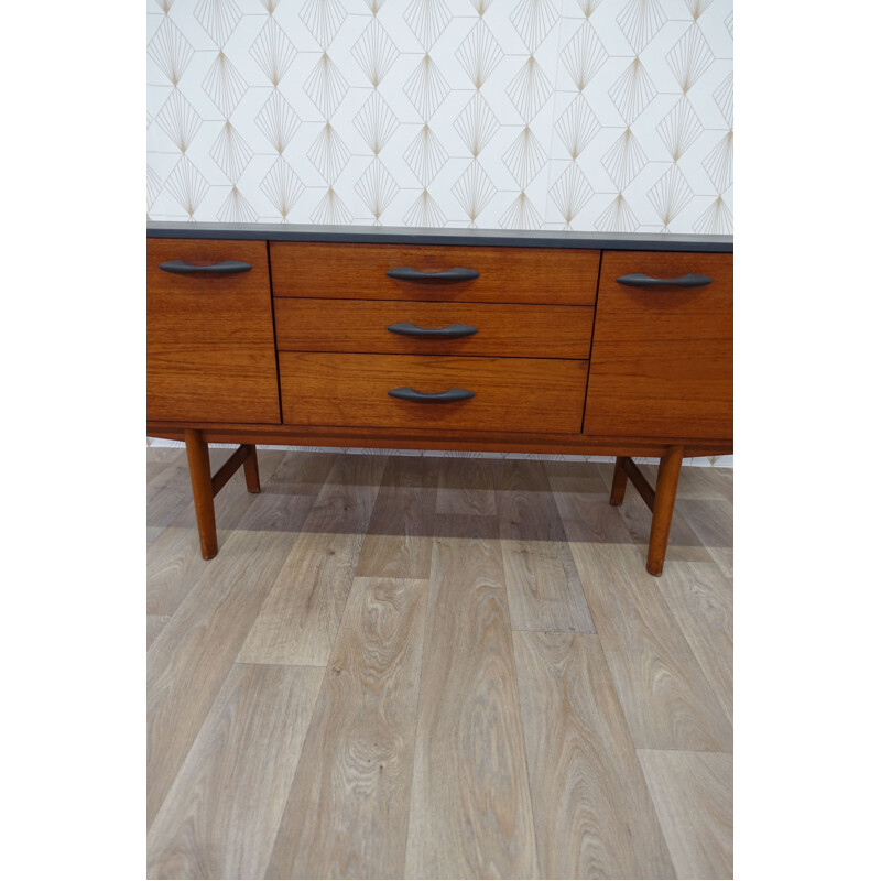 Vintage english Avalon grey sideboard in teak 1960