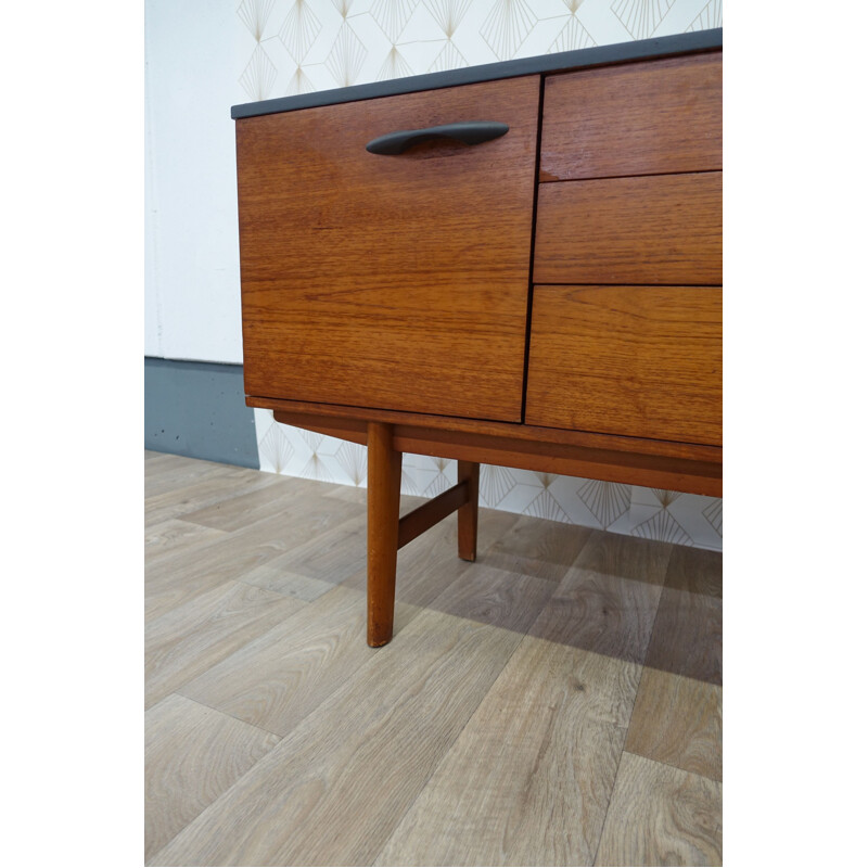 Vintage english Avalon grey sideboard in teak 1960