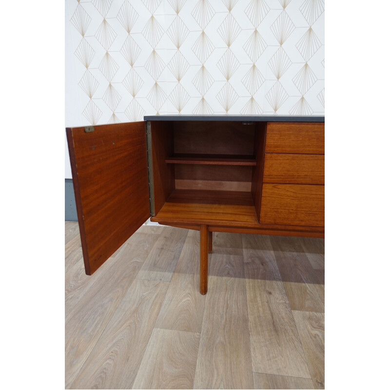 Vintage english Avalon grey sideboard in teak 1960