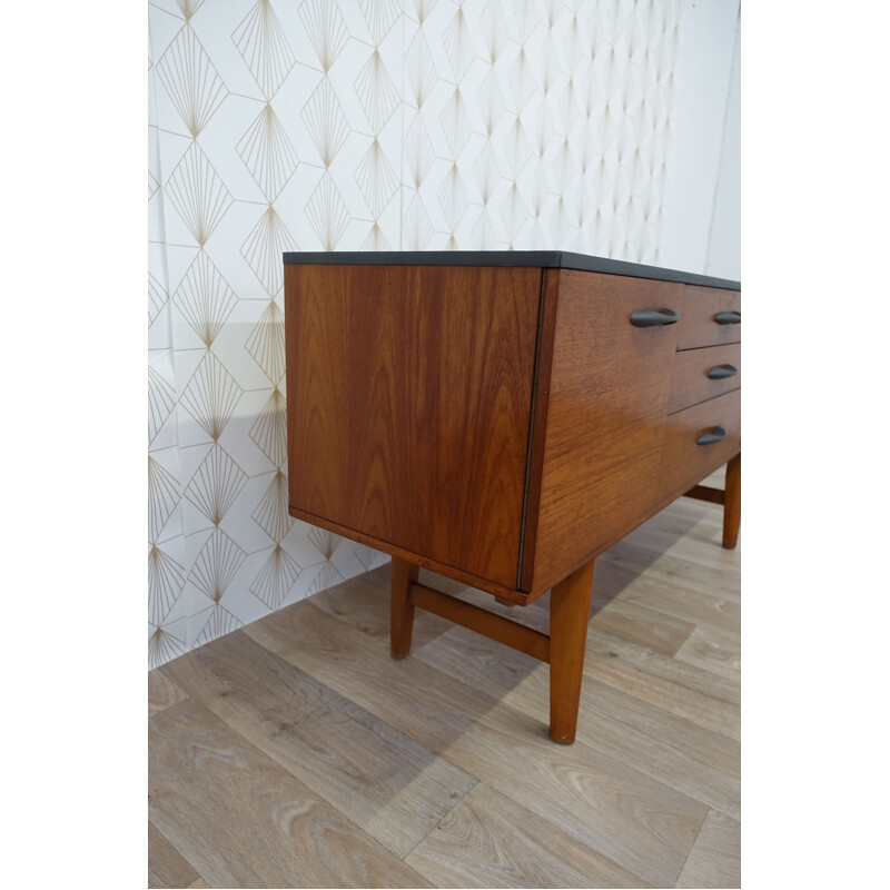 Vintage english Avalon grey sideboard in teak 1960