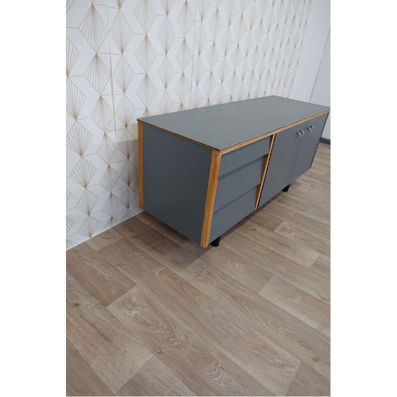 Vintage Avalon grey sideboard with drawers 1950