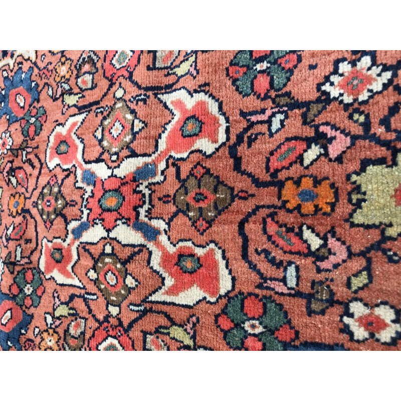 Tapis vintage iranien style sarogh en laine et coton 1930