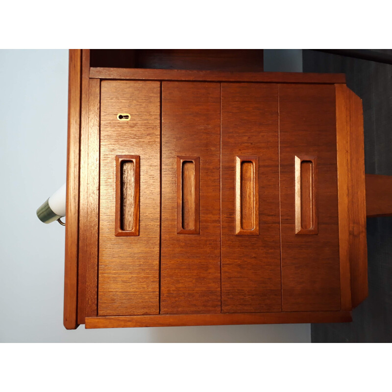 Vintage danish desk in solid teak 1960