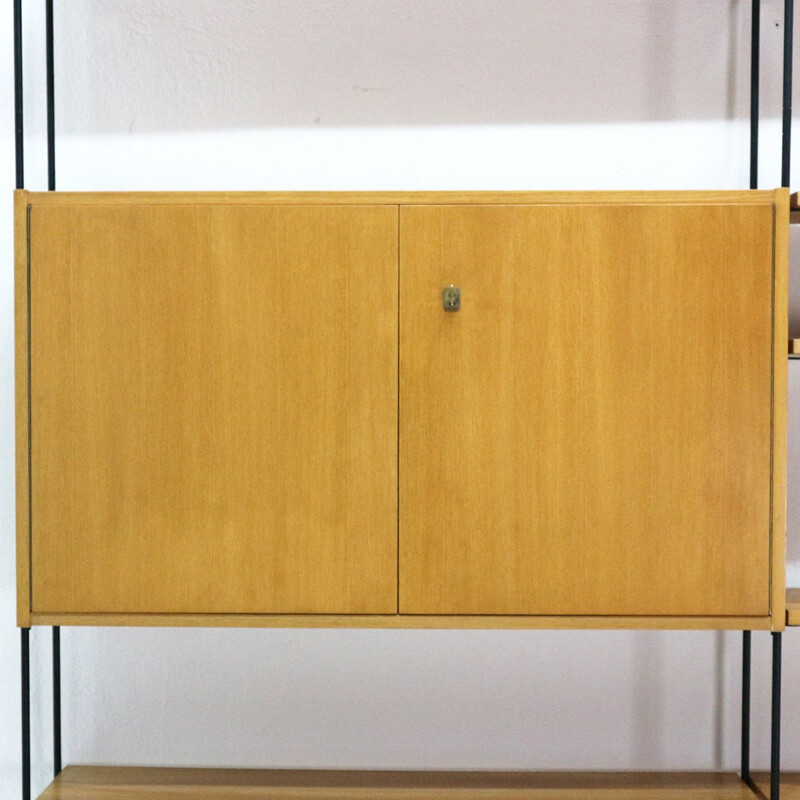 Vintage Omnia wall unit in ashwood by Hilker