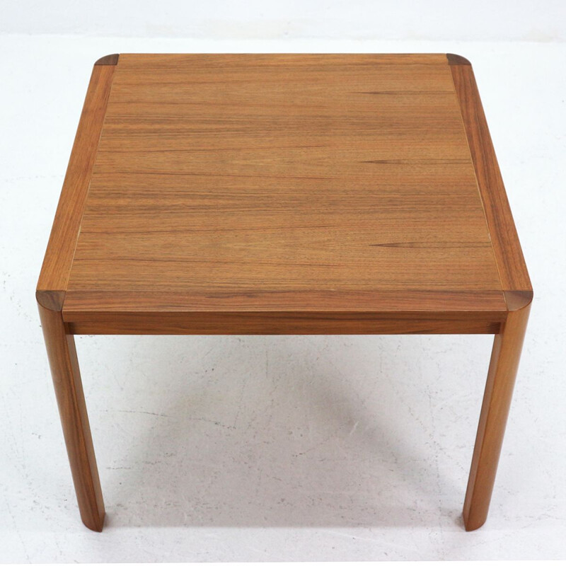 Vintage square side table in rosewood