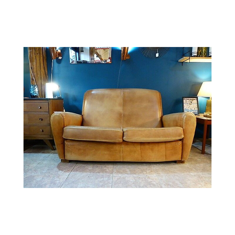 Vintage 2 seater sofa in leather