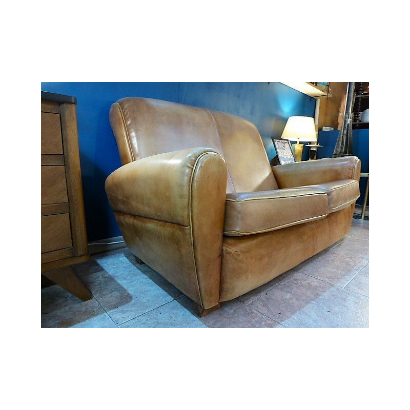 Vintage 2 seater sofa in leather