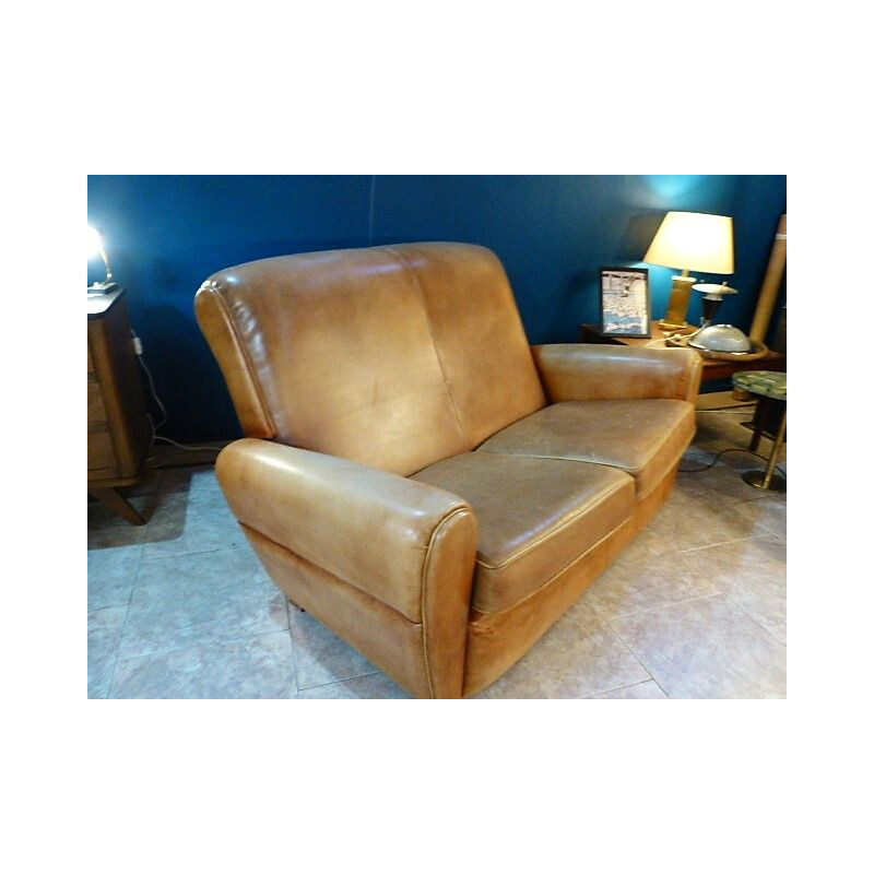 Vintage 2 seater sofa in leather