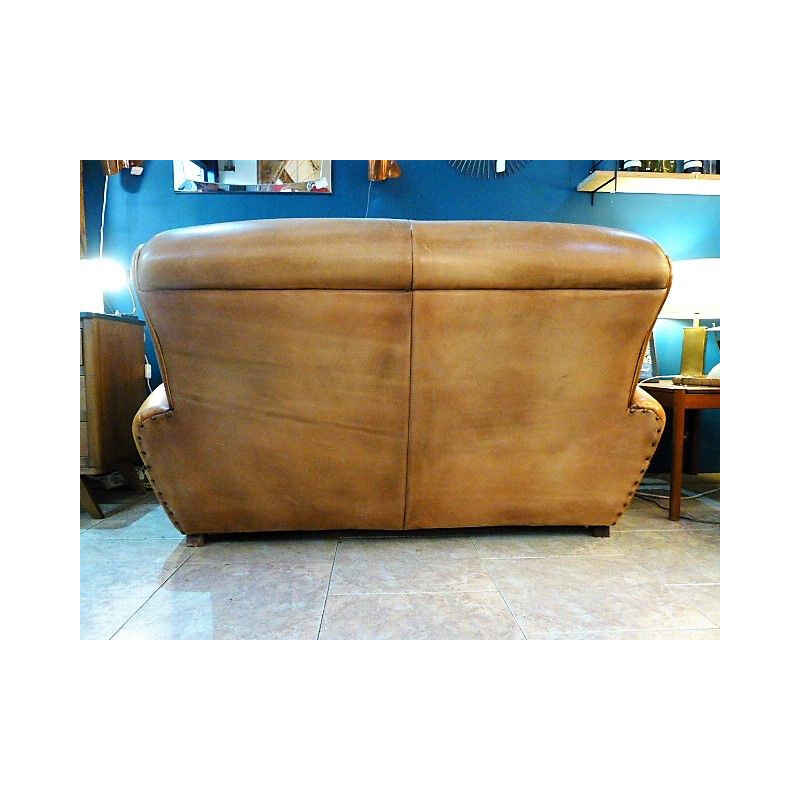 Vintage 2 seater sofa in leather