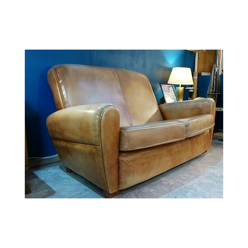 Vintage 2 seater sofa in leather