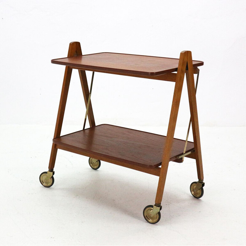 Vintage trolley in teak