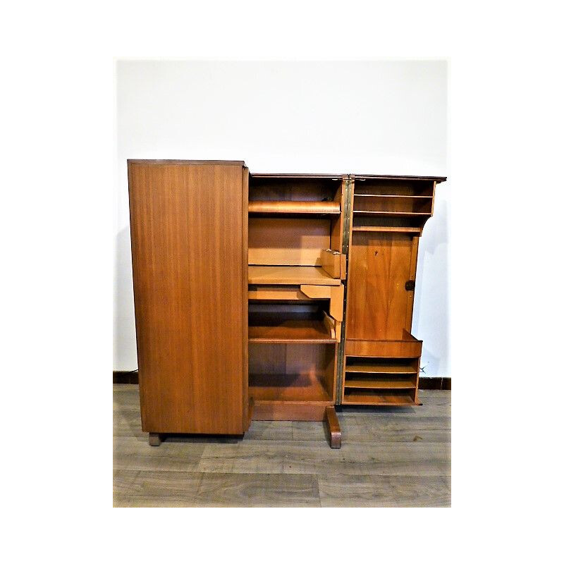 Bureau malle vintage par Ernst Mumethaler et Otto Meier