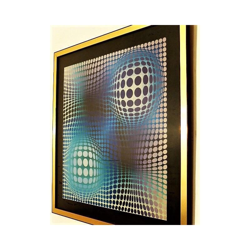 Vintage serigraphy Feny by Victor Vasarely