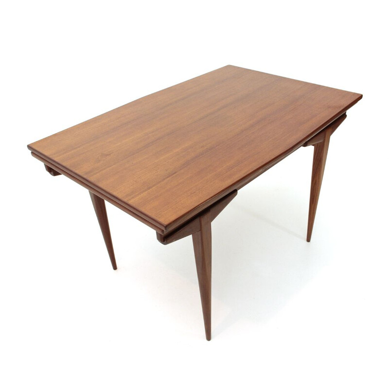 Table vintage extensible en teck