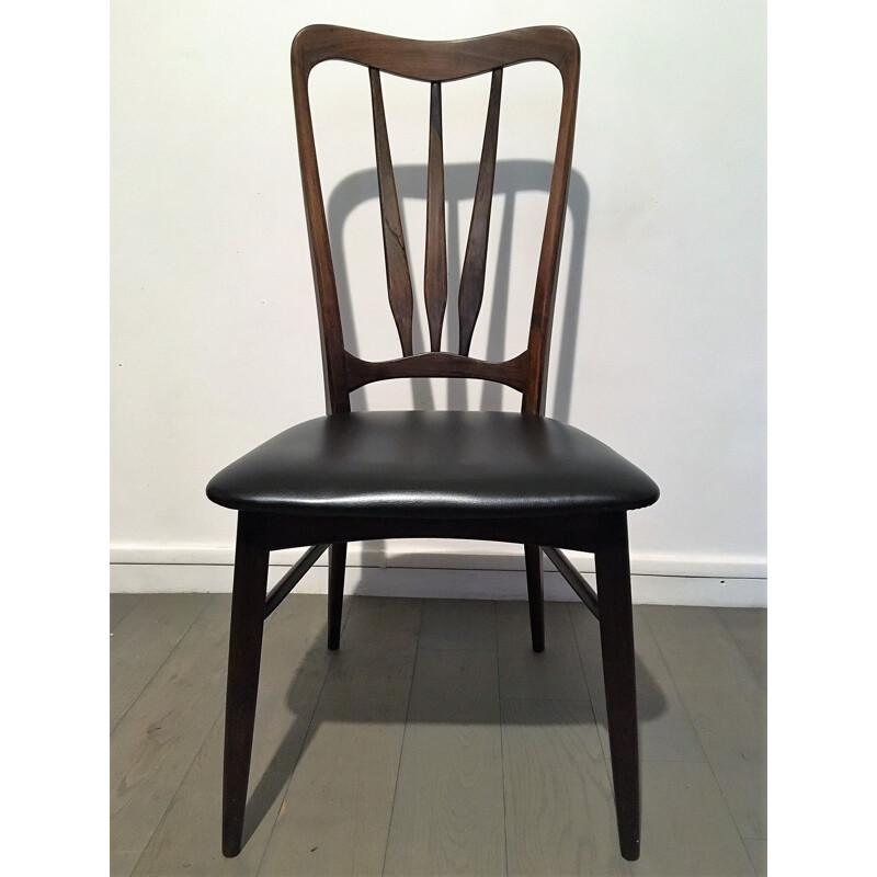 Set of 4 vintage Scandinavian chairs "Ingrid" in rosewood by Niels Koefoed for Koefoeds Hornlest