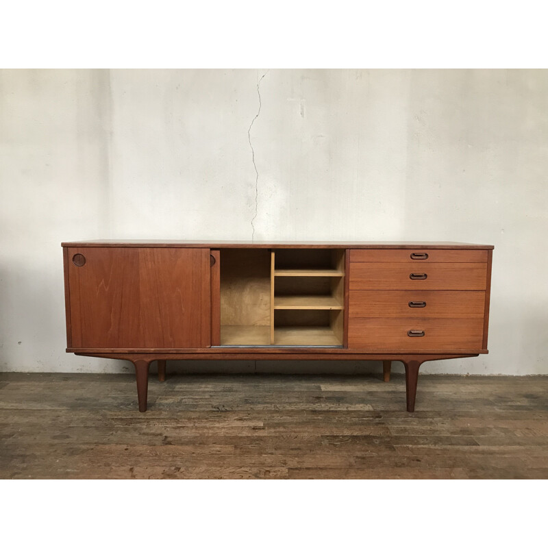 Vintage British sideboard in teak by Wrighton