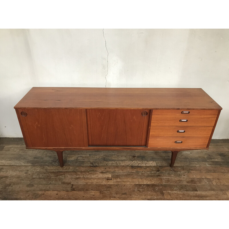 Vintage British sideboard in teak by Wrighton