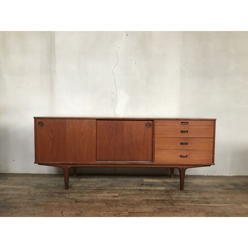 Vintage British sideboard in teak by Wrighton