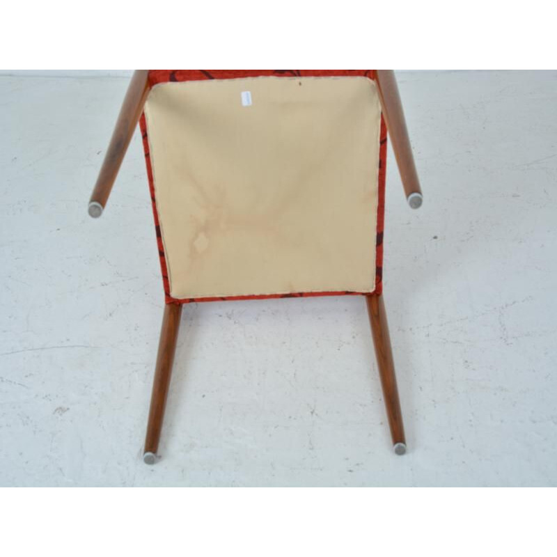 Set of 6 vintage Scandinavian chairs in teak