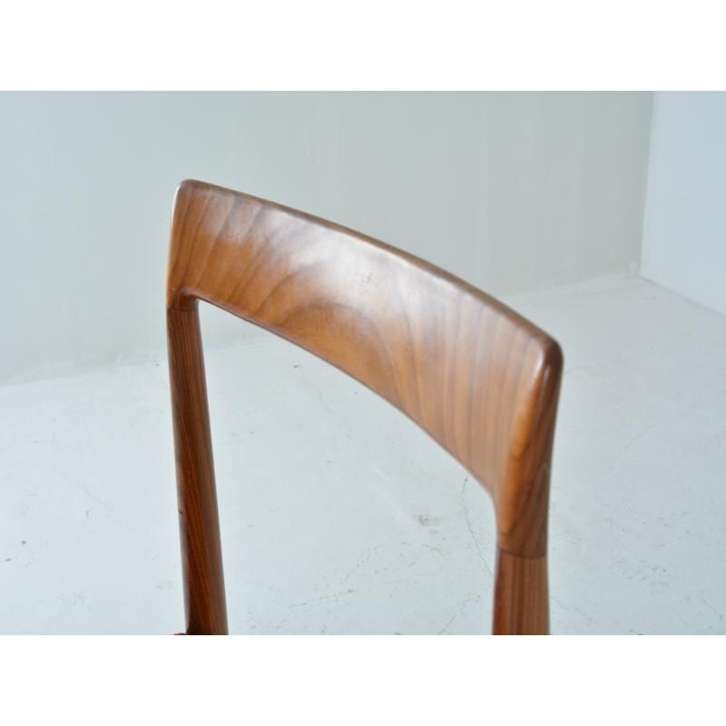 Set of 6 vintage Scandinavian chairs in teak