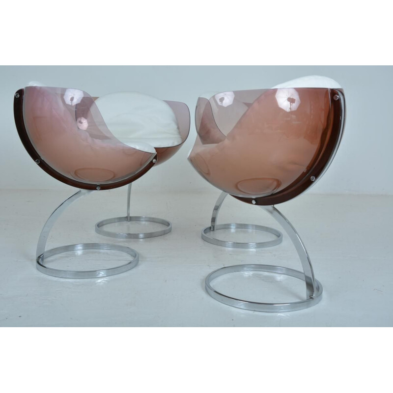 Set of 4 vintage chairs "Sphere" by Boris Tabacoff