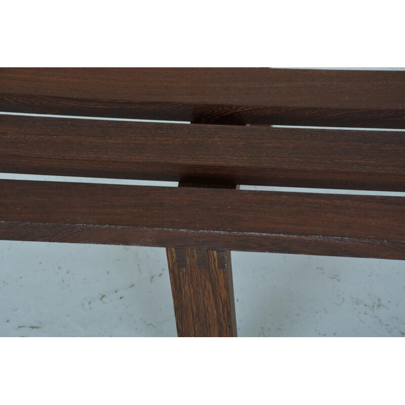 Vintage Dutch slat bench by Martin Visser for Spectrum