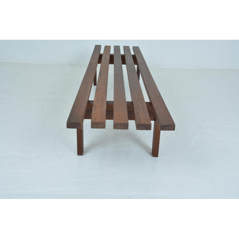 Vintage Dutch slat bench by Martin Visser for Spectrum