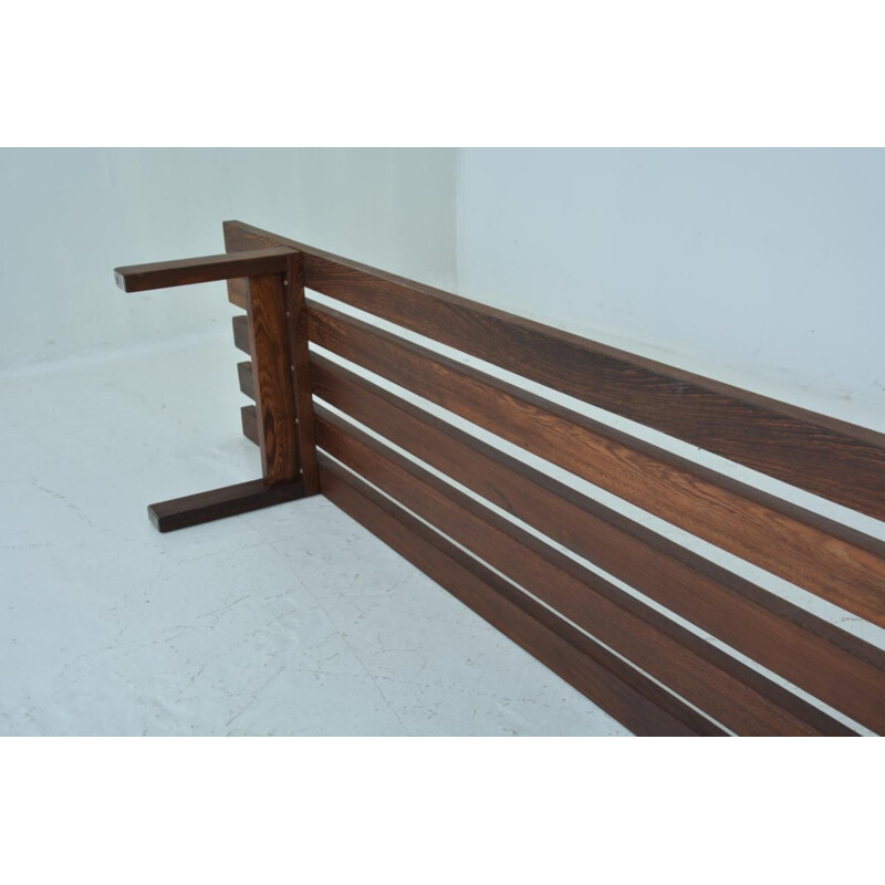 Vintage Dutch slat bench by Martin Visser for Spectrum