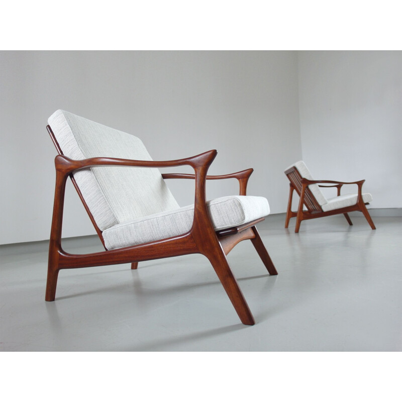Paie de fauteuils vintage danois par Arne Hovmand Olsen pour Mogens Kold